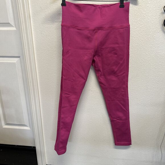 Athleta Hot Pink Aurora Seamless Ribbed High Rise Tight Leggings Large - Picture 8 of 15
